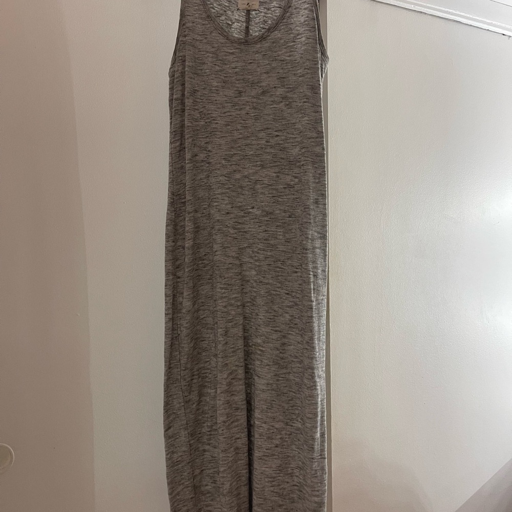 Lou & Grey Heather Gray Sleeveless Maxi Dress